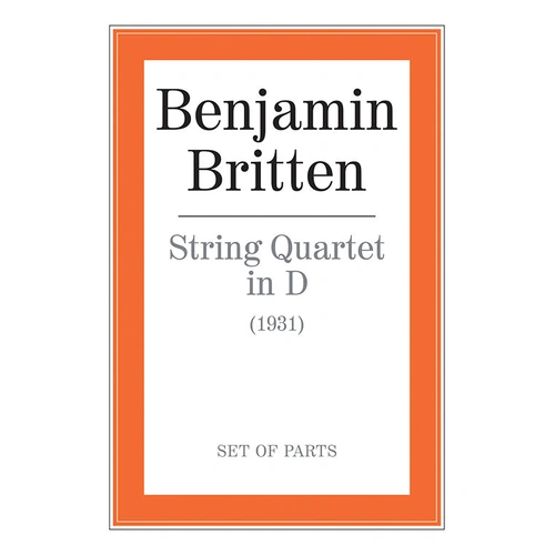 String Quartet in D - Chamber Sheet Music