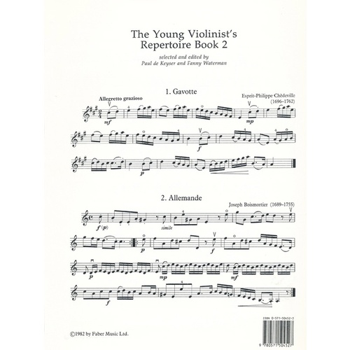 Young Violinists Repertoire Book 2 Violin Part