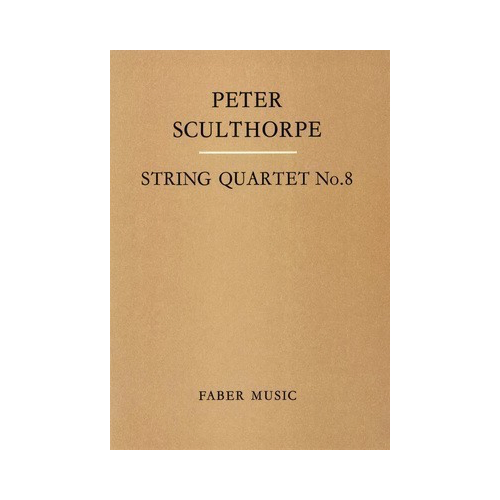 String Quartet No 8 Study Score - Chamber Sheet Music