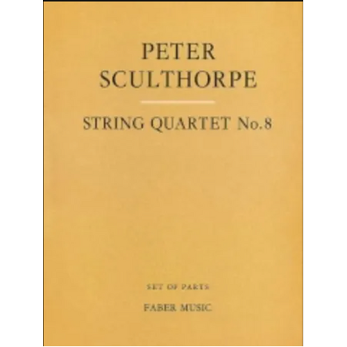 String Quartet No 8 Parts - Chamber Sheet Music for Small Ensemble