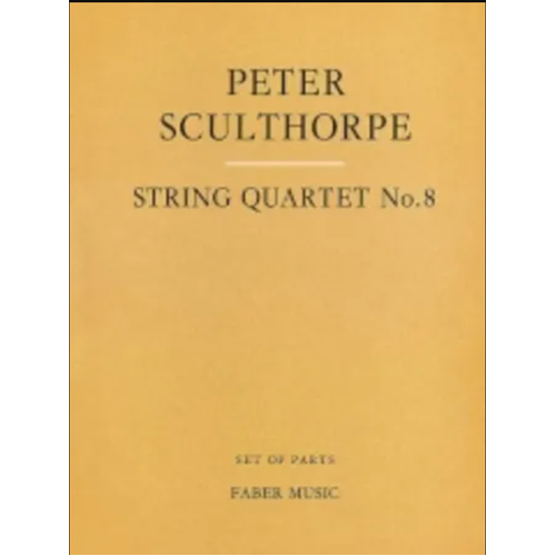 String Quartet No 8 Sheet Music Set of Parts