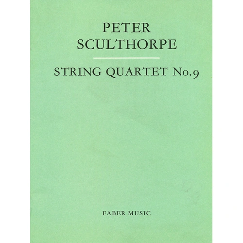 String Quartet No. 9 Study Score - Faber 0571505481