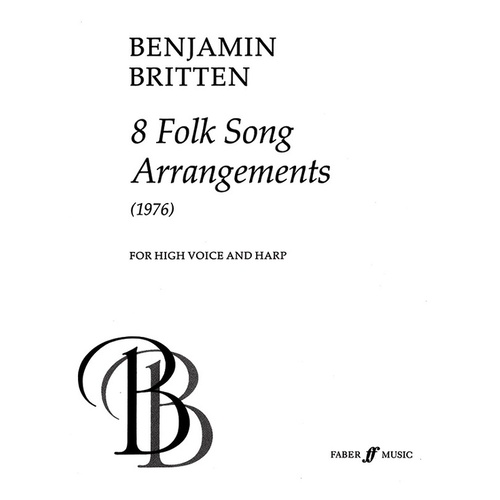 Britten:8 Folk Songs Voice & Harp Use F50564