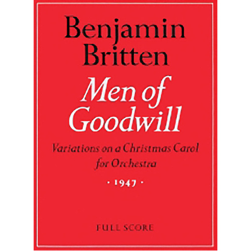 Men of Goodwill - Variations on a Christmas Carol (Orchestra) Full Score - Faber 0571506208