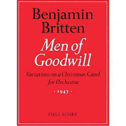 Men of Goodwill - Variations on a Christmas Carol (Orchestra) Full Score - Faber 0571506208