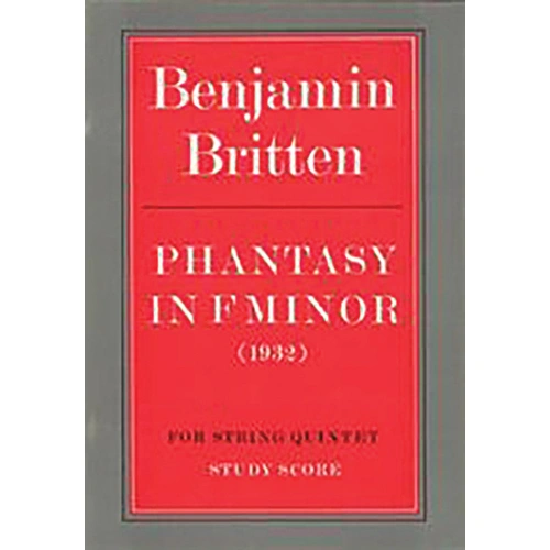 Phantasy String Quintet Study Score - 2 Violins, 2 Violas & Cello - Faber 0571506666
