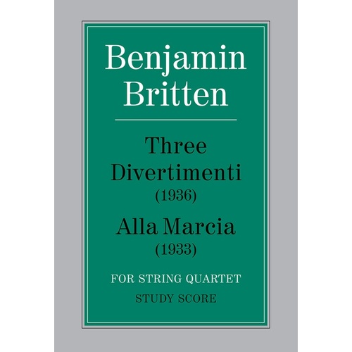 Divertimenti 3/Alla Marcia Study Score