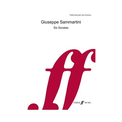 Sammartini Six Sonatas for Treble Recorder and Continuo