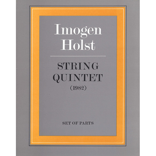 String Quintet (1982) Chamber Sheet Music Set of Parts