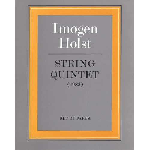 String Quintet (1982) Chamber Sheet Music Set of Parts