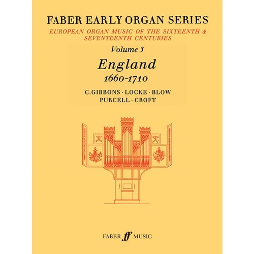 Early Organ Series Book 3 Eng 1660-1710 Ed Dalton