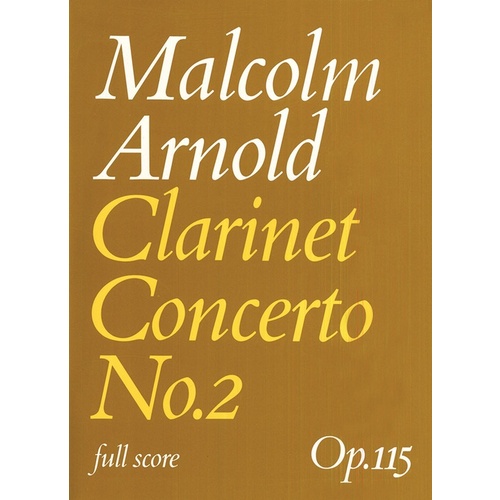 Clarinet Concerto No 2 Full Score