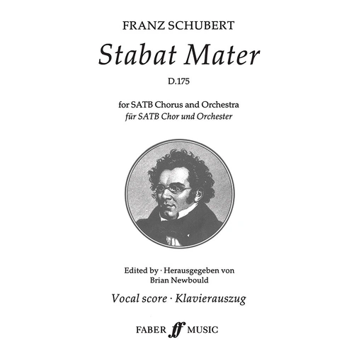 Stabat Mater Vocal Score for SATB Choir & Orchestra/Organ, Edited by Brian Newbould - Faber 0571510000
