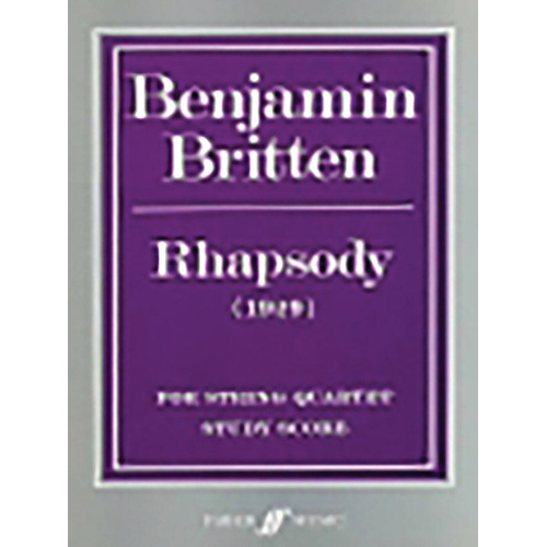 Rhapsody for String Quartet (Set of Parts) - Faber 0571510108