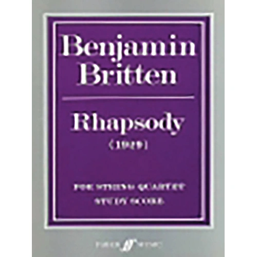 Rhapsody for String Quartet (Set of Parts) - Faber 0571510108
