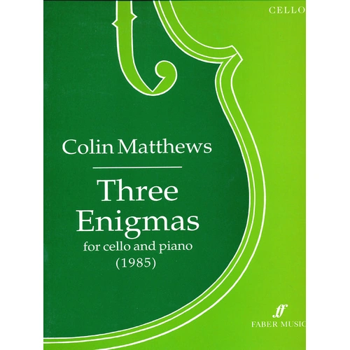 Three Enigmas for Cello & Piano - Faber 0571512976