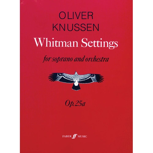 Whitman Settings Op. 25A for Soprano & Orchestra Full Score - Faber 0571514103