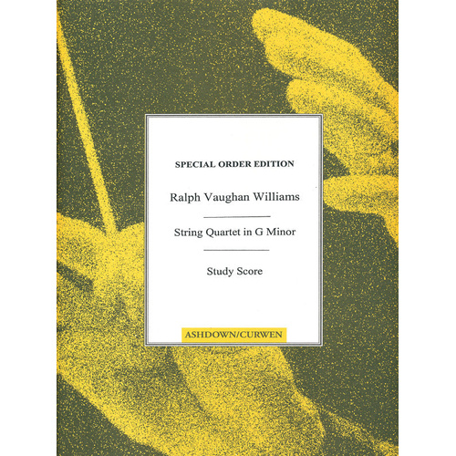 String Quartet in G Minor (Study Score) - Faber 0571514146
