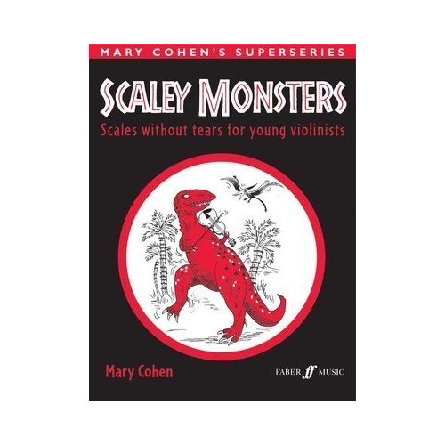 Scaley Monsters Violin Solo Sheet Music for Young Violinists Grades 1-2