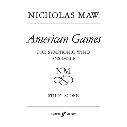 American Games (Winds Brass & Percussion) Study Score - Faber 0571514448