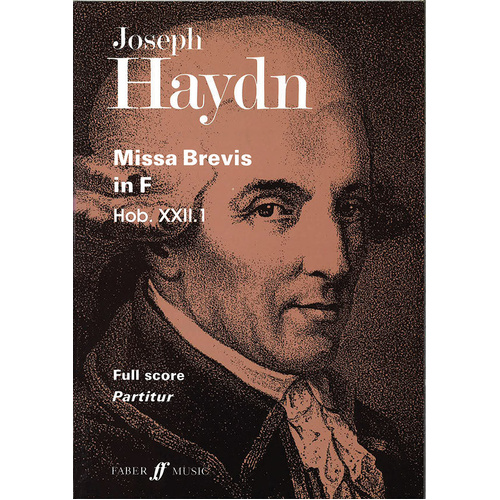 Missa Brevis Hob XXII:1 Full Score for 2 Soprano Soli SATB Chorus & Orchestra - Faber 0571514499