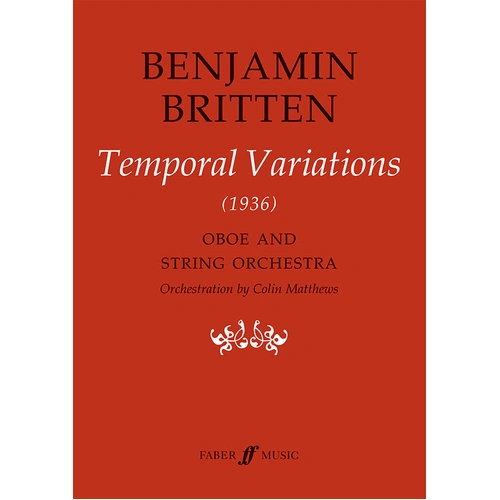Temporal Variations Orchestra Version Full Score Vocal Sheet Music