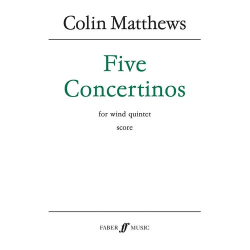 5 Concertinos for Wind Quintet (Study Score) - Faber 0571515088