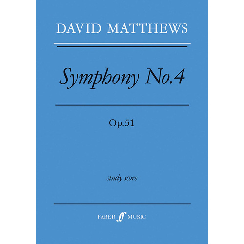 Symphony No. 4 Op. 51 (Chamber Orchestra) Full Score - Faber 0571516025