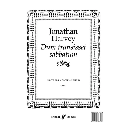 Dum Transisset Sabbatum (Mixed Voices) - Faber 0571516084