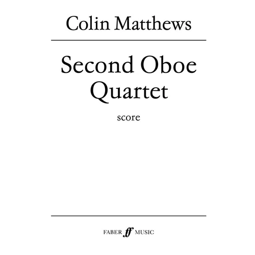 Oboe Quartet No. 2 Study Score - Oboe, Violin, Viola & Cello - Faber 0571516181