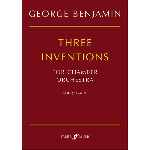 Three Inventions for Chamber Orchestra (Score) - Faber 0571517021