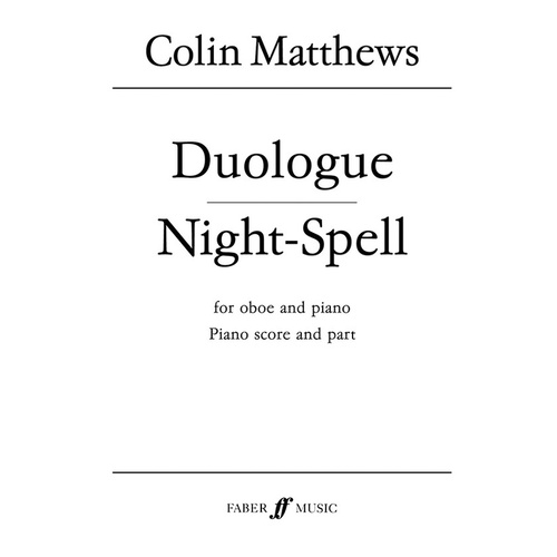 Duologue Night Spell Ob/Piano