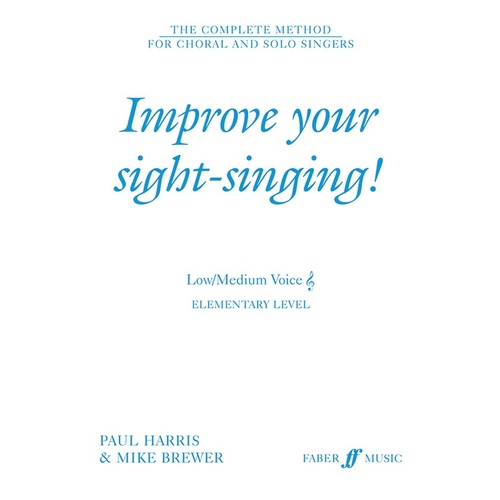 Improve Your Sight Singing Elem Low/Med Tc