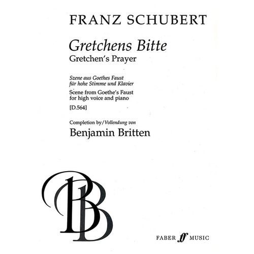 Gretchens Bitte High Voice/Piano Arr Britten