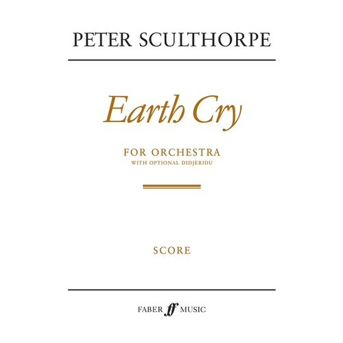 Earth Cry For Orchestra Full Score
