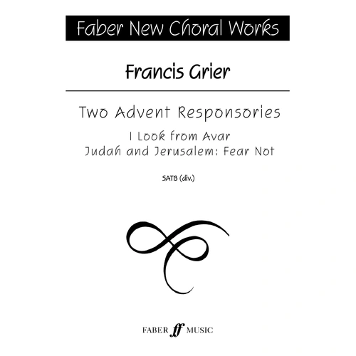 Advent Responsories 2 SATB Choral Sheet Music