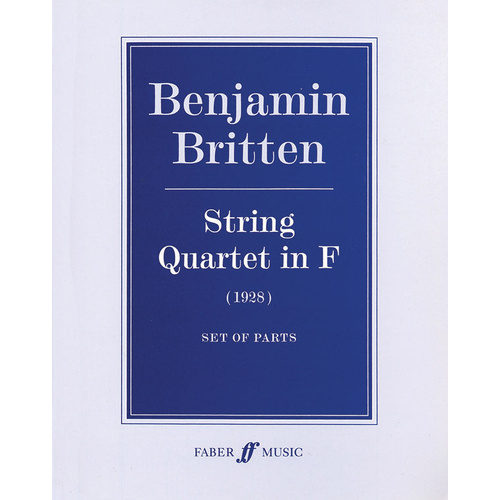 String Quartet in F Sheet Music by Benjamin Britten