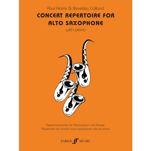 Concert Repertoire For Alto Saxophone - Sax/Piano