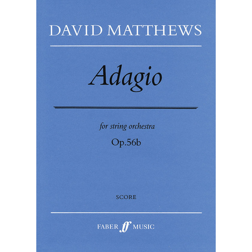 Adagio Op 56B String Orchestra Score