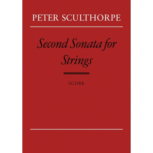 Second Sonata For Strings Study Score