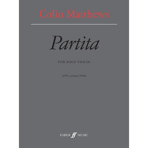 Partita Solo Violin