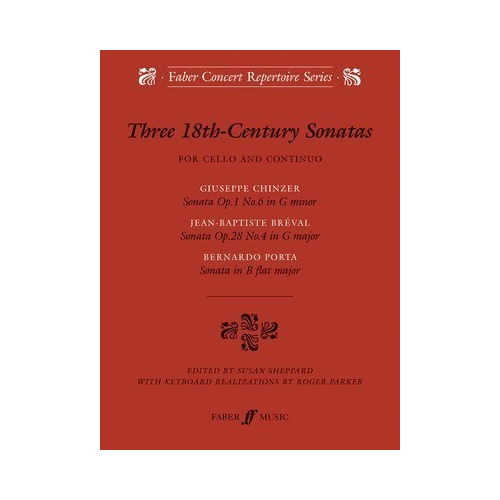 18th Century Cello Sonatas: 3 VC/Continuo Sheet Music