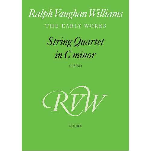 String Quartet in C Minor 1898 Score - Chamber Sheet Music