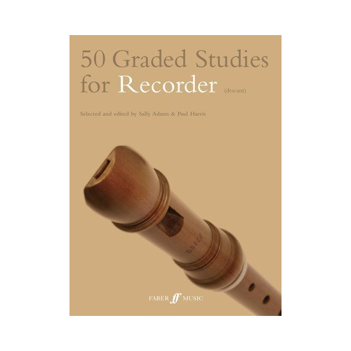 50 Graded Studies for Descant Recorder by Paul Harris & Sally Adams