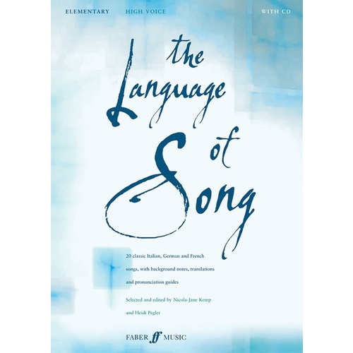 Language Of Song Elementary High Voice