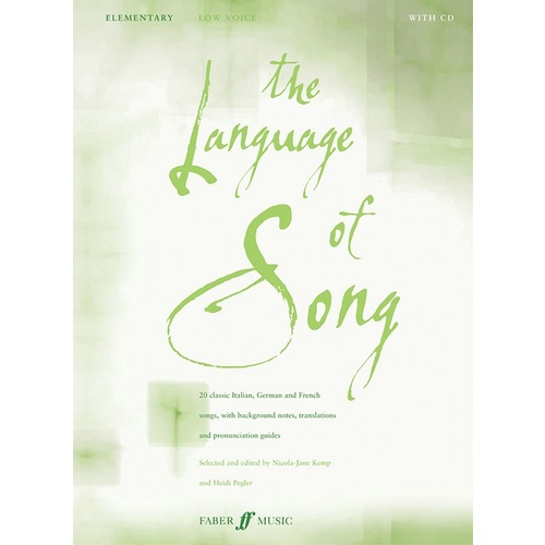 Language Of Song Elementary Low Voice