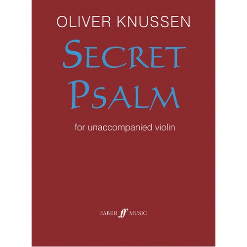 Secret Psalm for Unaccompanied Violin Sheet Music