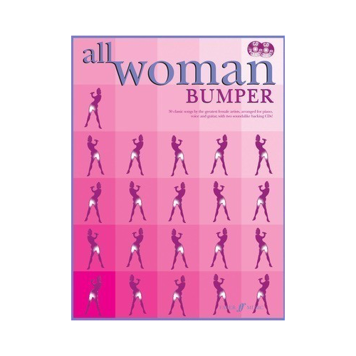 All Woman Bumper Edition PVG Book & 2 CDs - 30 Diva Songs for Voice, Piano, and Guitar
