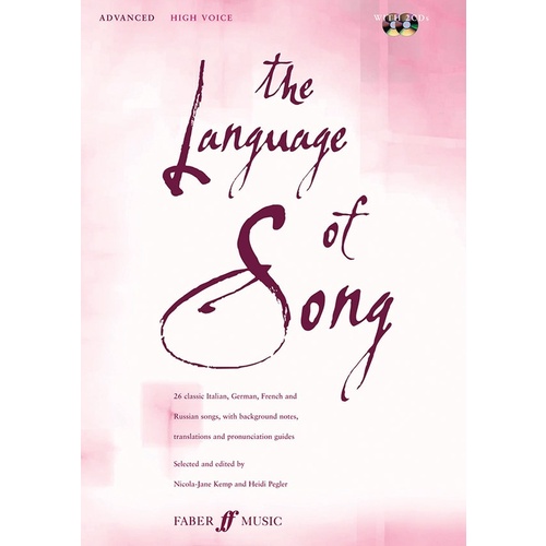 Language Of Song Advanced High Voice Book/CD