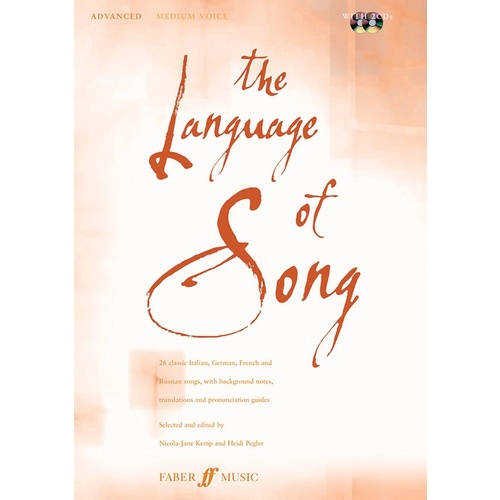 Language Of Song Advanced Med Voice Book/CD